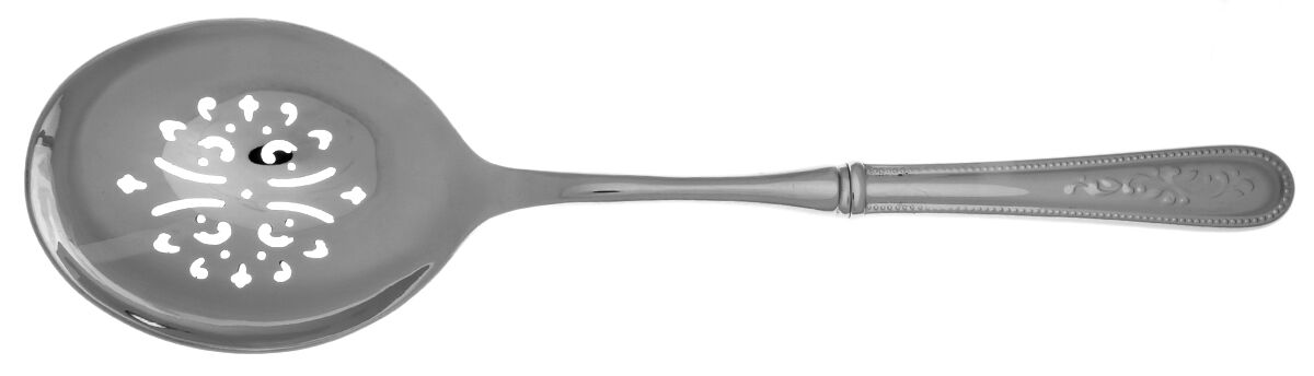 Opal Innocence (Stainless) Casserole Spoon with Pierced Stainless Bowl HC by Lenox-1