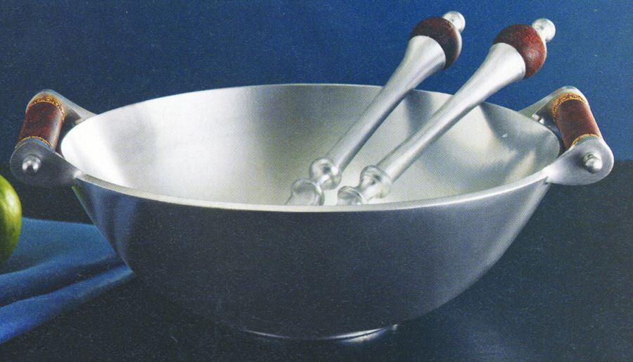 Abbreo (Hollowware) Salad Set-3pc (Bowl & Servers) by Lenox-1