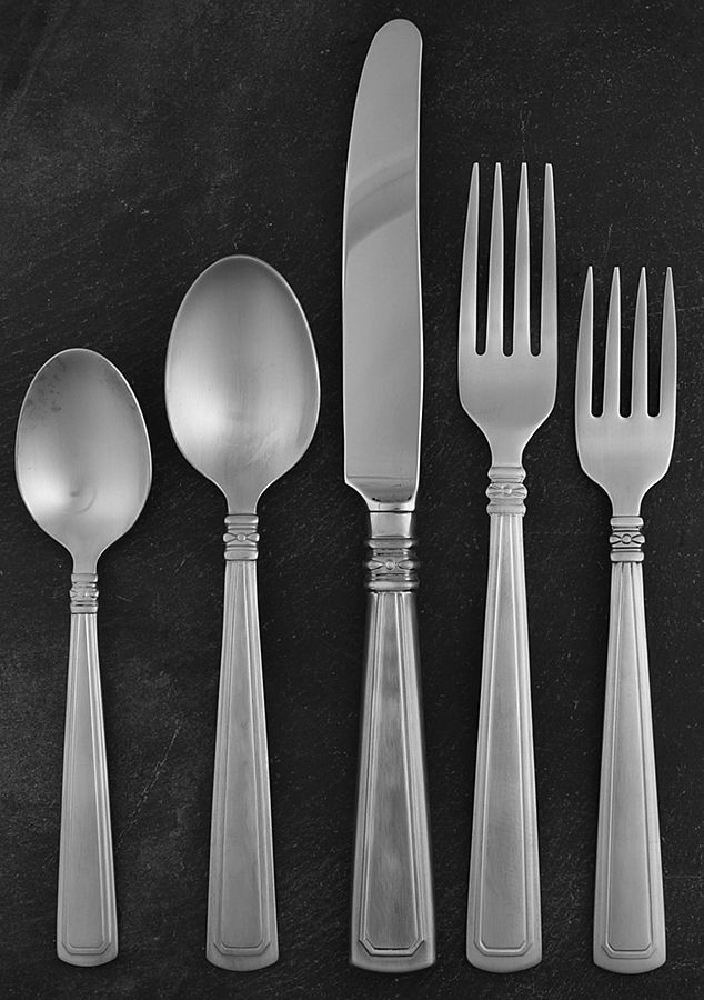 Woven Traditions (Stainless) 5 Piece Place Setting by Longaberger (Metal)-1