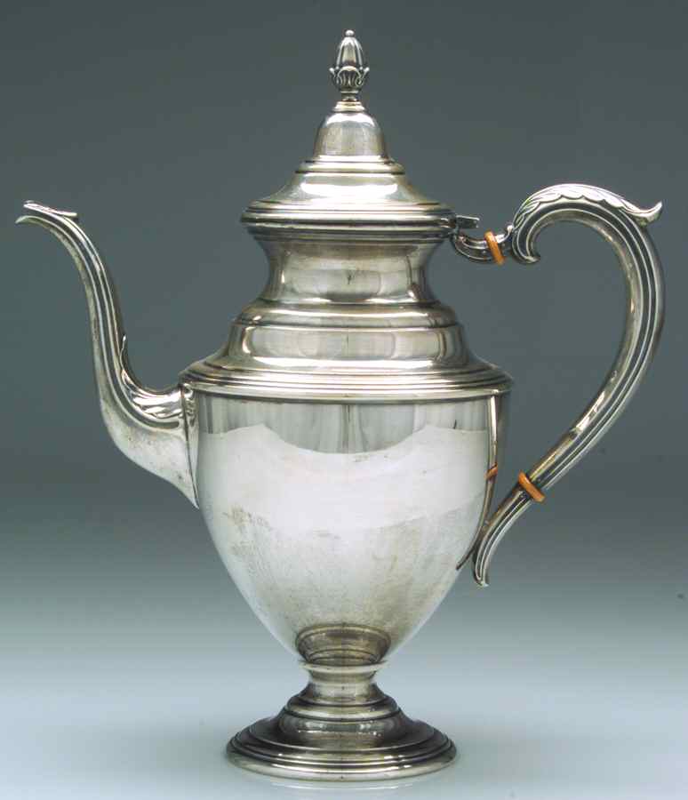 0010 (Sterling, Hollowware) Coffee Pot by La Pierre Silver-1