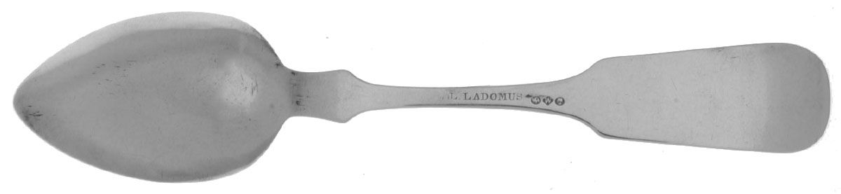 Coin Silver Flatware Teaspoon by Lewis Ladomus-2