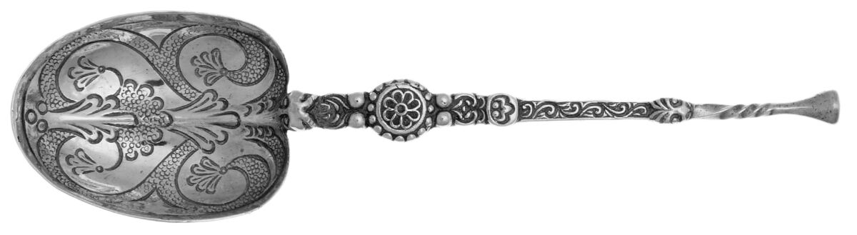 LSF1(Sterling) Five O'Clock Teaspoon by Levi & Salaman-1