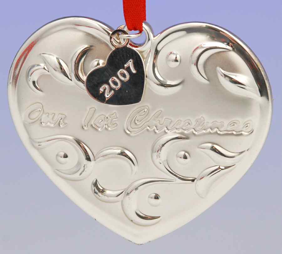 Opal Innocence (Silverplate, Hollowware) 2007 Our First Christmas Ornament by Lenox-1