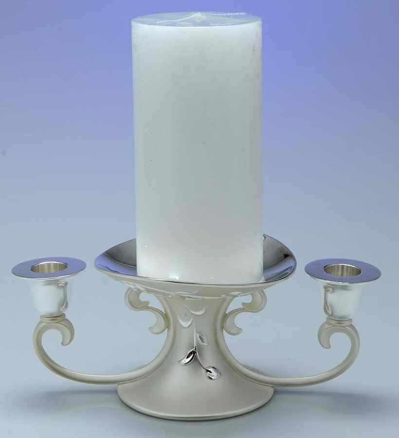 Opal Innocence (Silverplate, Hollowware) Unity Candleholder by Lenox-1