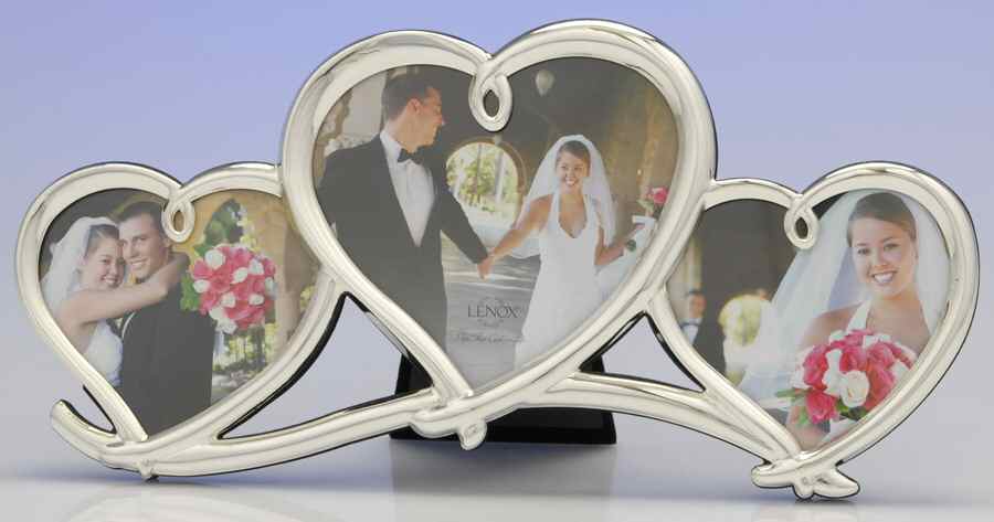 Forevermore (Silverplate Hollowware) Frame-Triple-Holds 4" X 6", 2-3" X 5" Pictures by Lenox-1