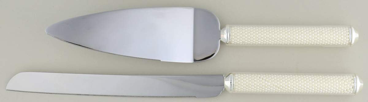 Jubilee Pearl (Silverplate, Giftware) Cake Knife & Server Set by Lenox-1