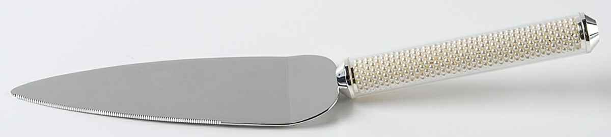 Jubilee Pearl (Silverplate, Giftware) Cake Server with Stainless Blade by Lenox-1