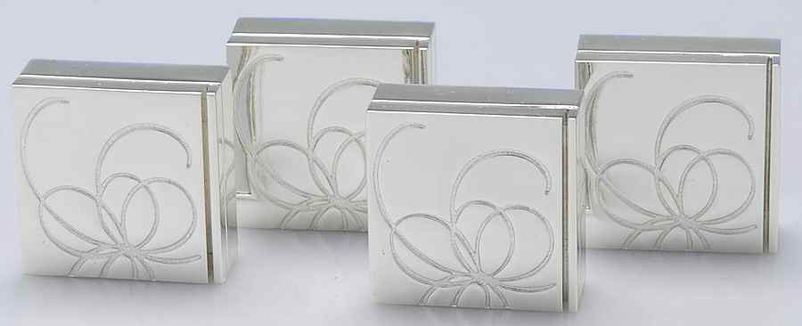 Belle Boulevard (SIlverplate, Hollowware) PLACE CARD HOLDER (SET OF 4) by Lenox-1