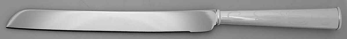 Belle Boulevard (SIlverplate, Hollowware) Cake Knife with Stainless Blade by Lenox-1