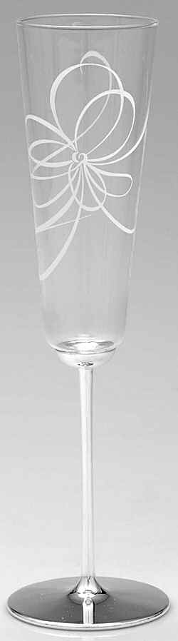 Belle Boulevard (SIlverplate, Hollowware) Champagne Flute Glass by Lenox-1