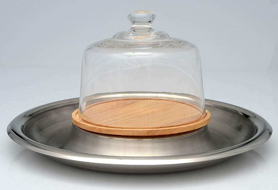 Tuscany Classics (Hollowware) Cheese Stand with Glass Dome by Lenox-1