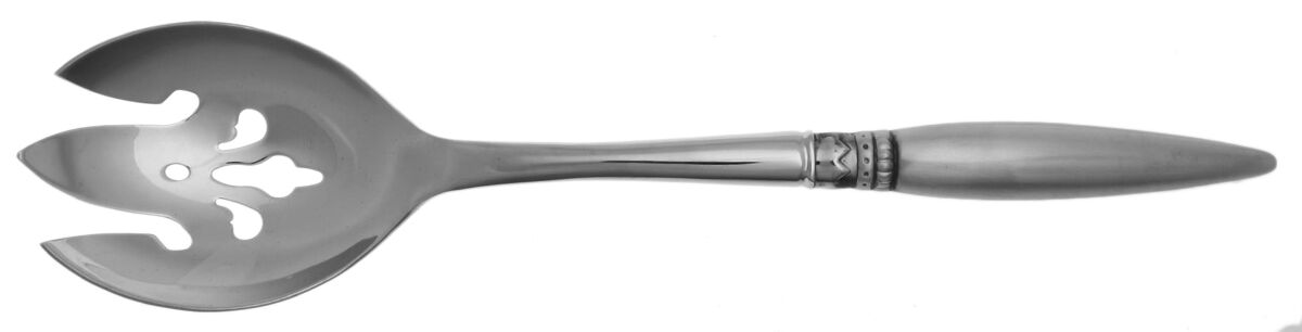Harlequin (Stainless) Salad Serving Fork with Stainless Prongs HC by Lisa Jenks Flatware-1