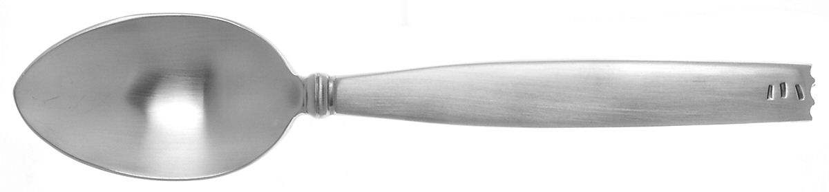 Zig Zag (Stainless) Place/Oval Soup Spoon by Lisa Jenks Flatware-1