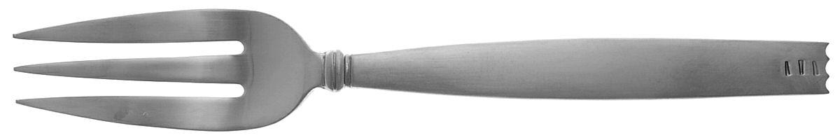 Zig Zag (Stainless) Solid Serving Fork by Lisa Jenks Flatware-1