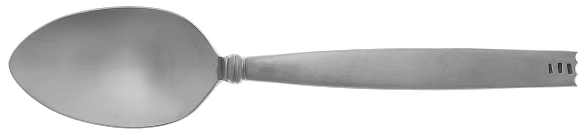 Zig Zag (Stainless) Solid Serving Spoon by Lisa Jenks Flatware-1