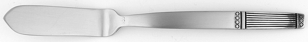 Pins (Stainless) Flat Handle Master Butter Knife by Lisa Jenks Flatware-1