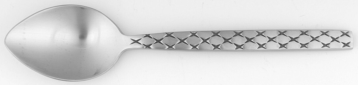 Diamonds (Stainless) Place/Oval Soup Spoon by Lisa Jenks Flatware-1