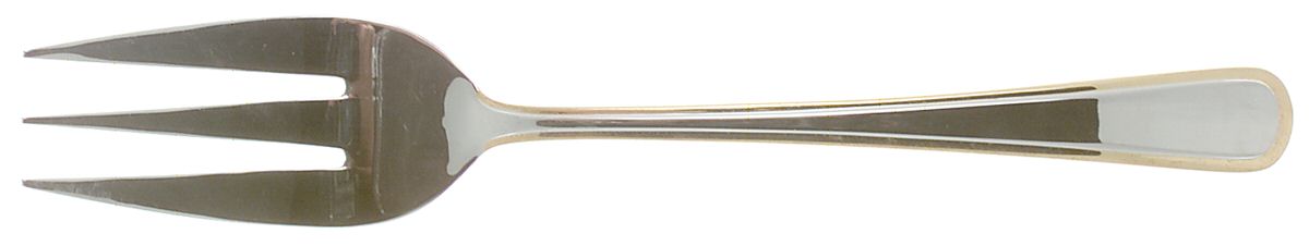 Golden Marina (Stainless) Medium Solid Cold Meat Serving Fork by Lagostina-1