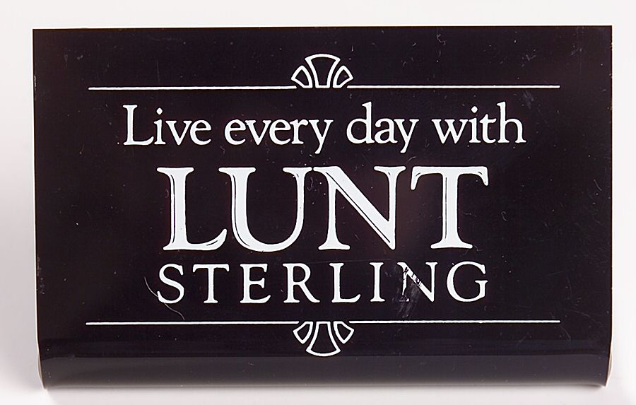 Advertising Signs Plastic Advertising Sign by Lunt Silver-1