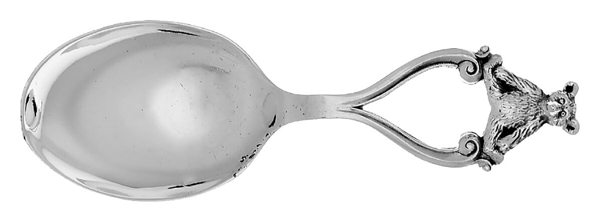 LUS39 (Sterling) Straight Handle Baby Spoon by Lunt Silver-1