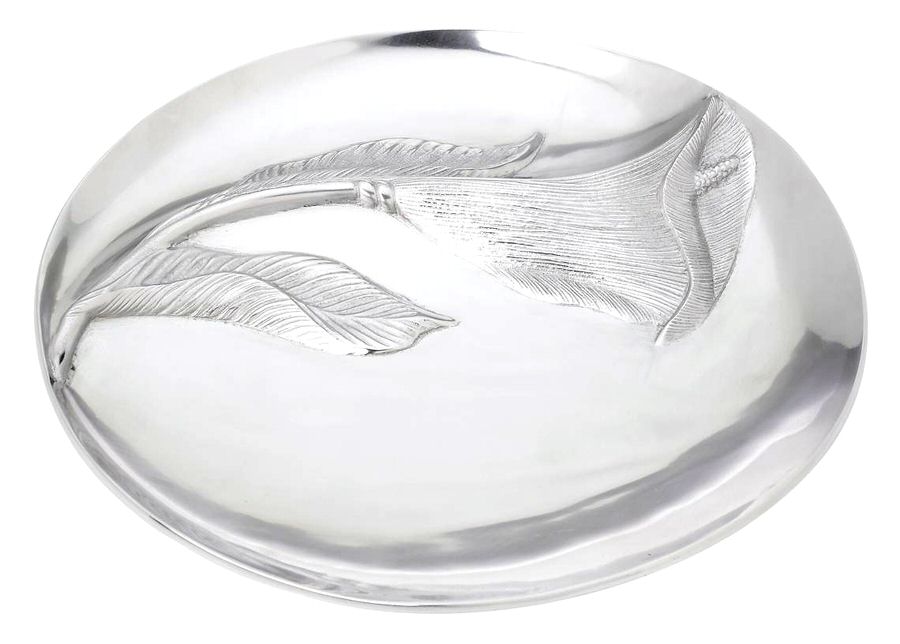Flora (Hollowware, Aluminum) 2 Part Round Divided Server by Lenox-1