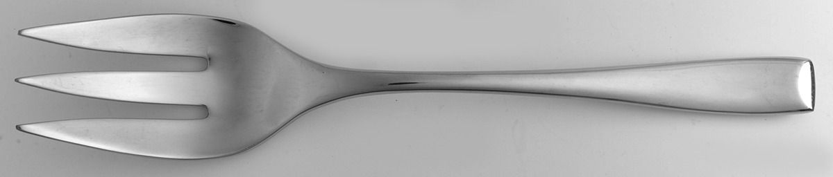 Flare (Stainless) Medium Solid Cold Meat Serving Fork by Lenox-1