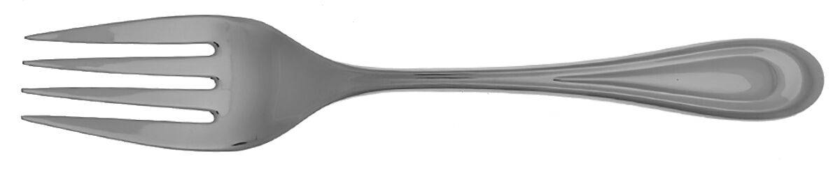Tear Drop (Stainless) Large Solid Cold Meat Serving Fork by Lenox-1