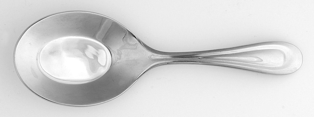 Tear Drop (Stainless) Individual Solid Piece Tasting Spoon by Lenox-1