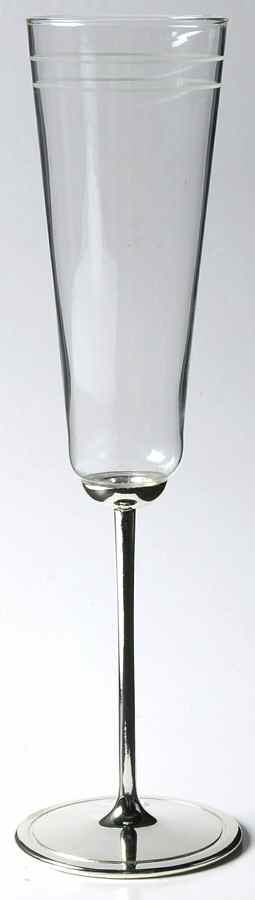 Darling Point (Silverplate, Hollowware) Champagne Flute Glass by Lenox-1