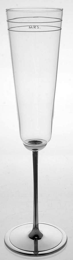 Darling Point (Silverplate, Hollowware) Champagne Flute Glass by Lenox-1