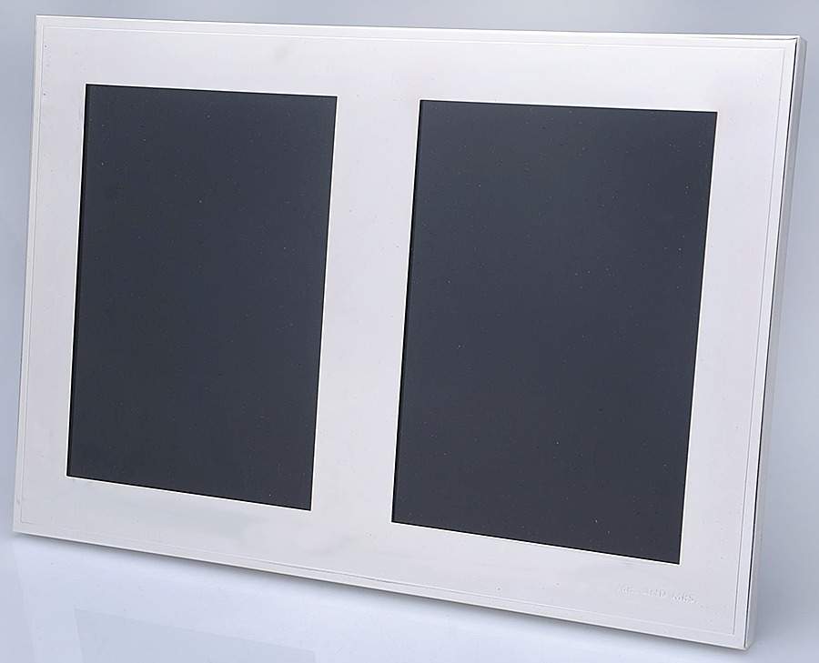 Darling Point (Silverplate, Hollowware) Double Frame Holds 5" X 7" by Lenox-1