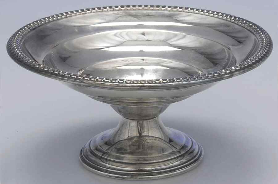 48 (Sterling, Hollowware) Weighted Round Compote (Height X Width) by La Pierre Silver-1