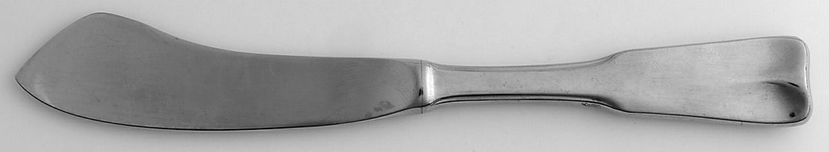 Modern Classic (Stainless, 1980, All Glossy) Hollow Handle Master Butter Knife by Lunt Silver-1
