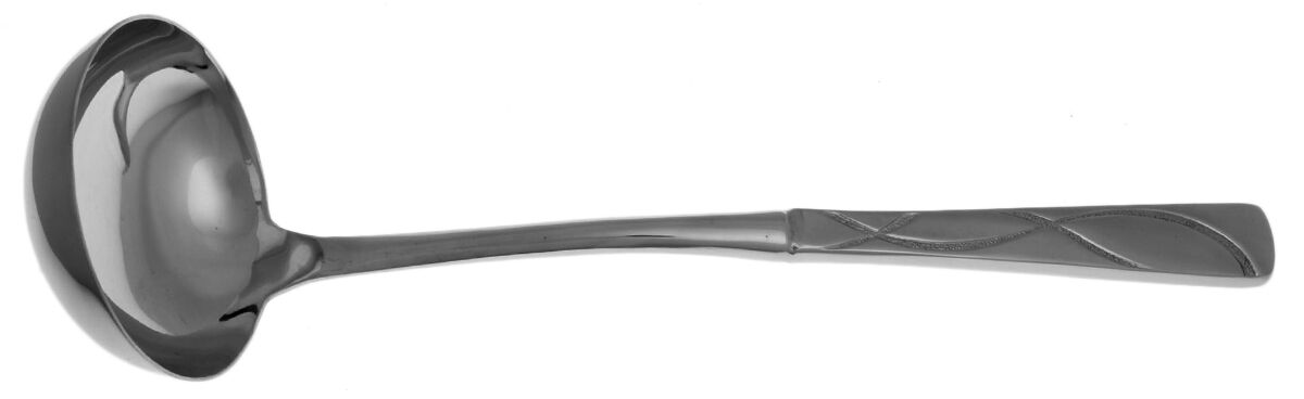 Vibe (Stainless) Soup Ladle with Stainless Bowl HC by Lenox-1