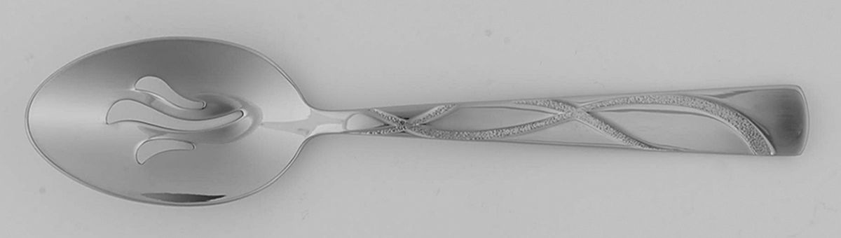 Vibe (Stainless) Pierced Tablespoon (Serving Spoon) by Lenox-1