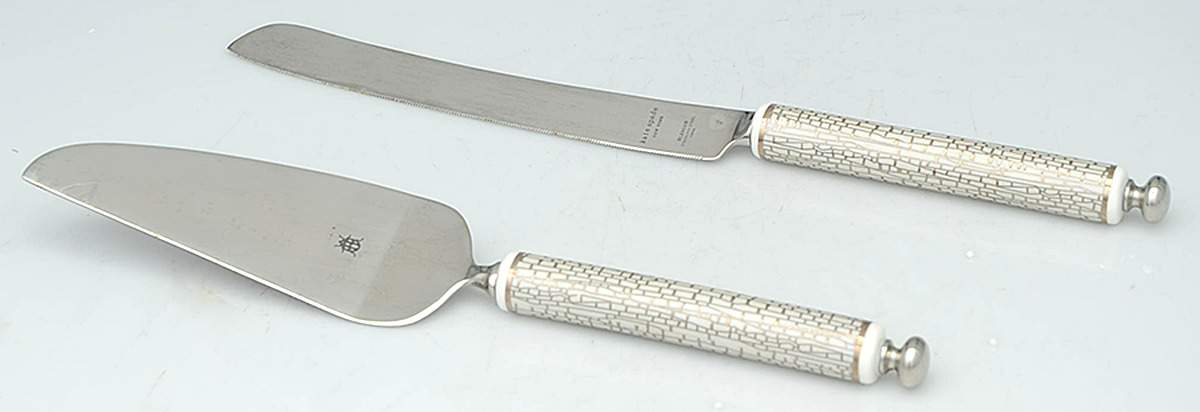 June Lane (Silverplate, Hollowware) Cake Knife & Server Set by Lenox-1