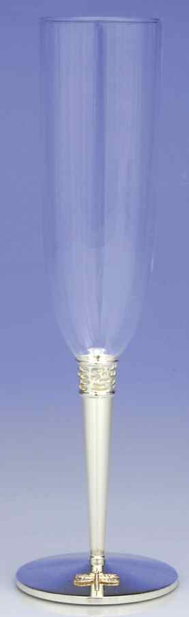 June Lane (Silverplate, Hollowware) Champagne Flute Glass by Lenox-1