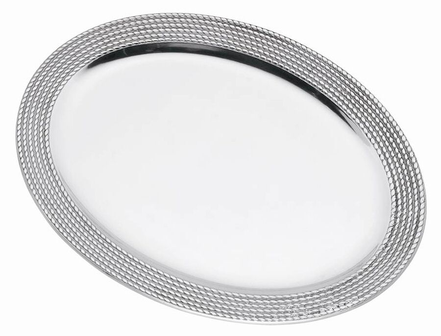 Wickford (Aluminum, Hollowware) 13" Oval Serving Platter by Lenox-1
