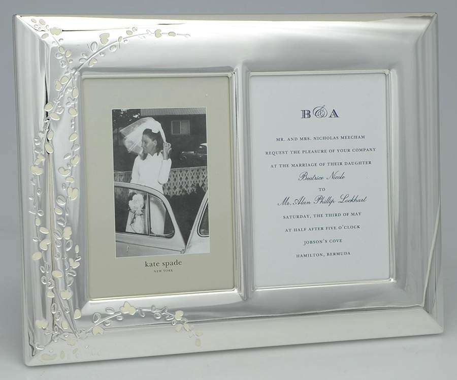 Gardner Street (Silverplate, Hollowware) Double Invitation Frame by Lenox-1