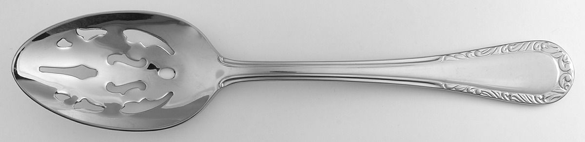 Venetian Lace (Stainless) Pierced Tablespoon (Serving Spoon) by Lenox-1