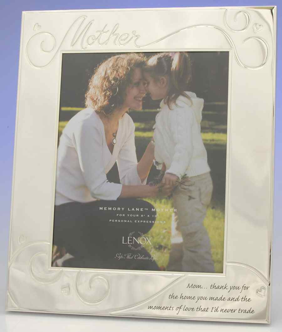 Memory Lane (Silverplate, Hollowware) Frame-Holds 8" X 10" Picture by Lenox-1