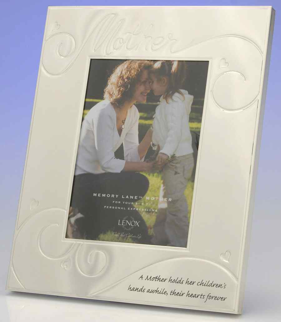 Memory Lane (Silverplate, Hollowware) Frame-Holds 5" X 7" Picture by Lenox-1