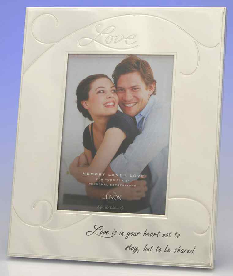 Memory Lane (Silverplate, Hollowware) Frame-Holds 5" X 7" Picture by Lenox-1