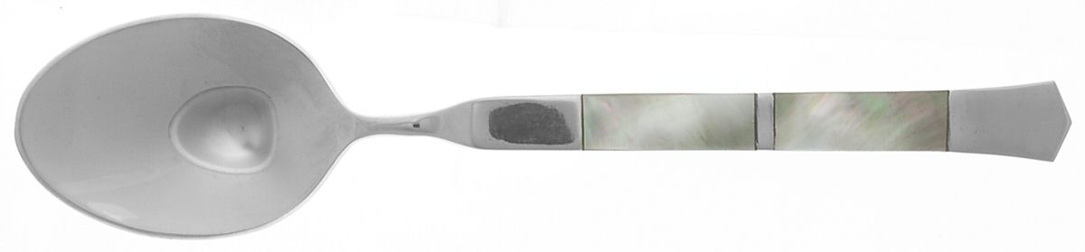 Deco City (Stainless) Place/Oval Soup Spoon by Lunt Silver-1