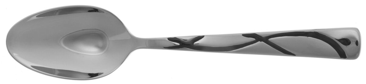 Vibe (Stainless, Black Enamel) Place/Oval Soup Spoon by Lenox-1