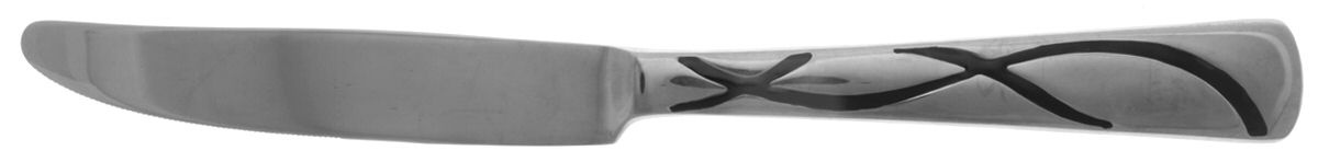 Vibe (Stainless, Black Enamel) New French Solid Knife by Lenox-1