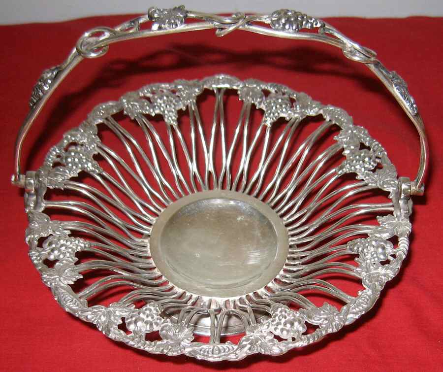 973 (Silverplate, Hollowware) Silverplate Basket by Lawrence B Smith -1
