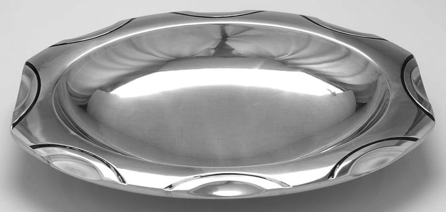 Scoop (Aluminum, Hollowware) Tray for Chip & Dip Set by Lenox-1