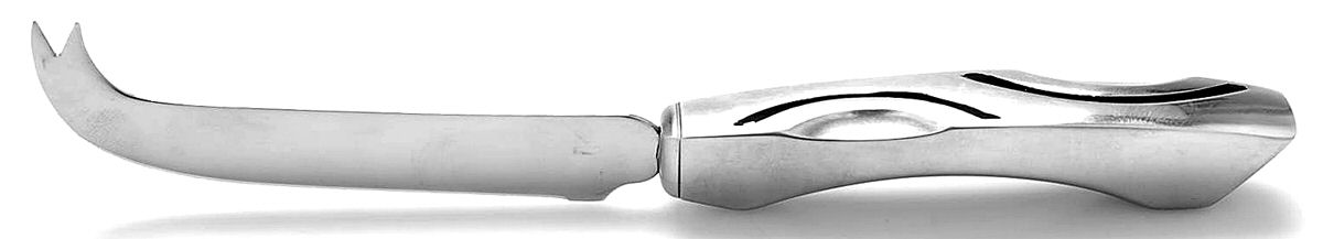Scoop (Aluminum, Hollowware) Cheese Knife with Stainless Blade by Lenox-1