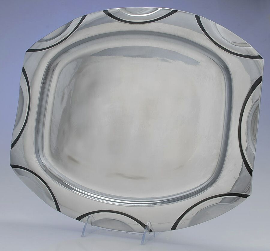 Scoop (Aluminum, Hollowware) 15" Rectangular Tray by Lenox-1